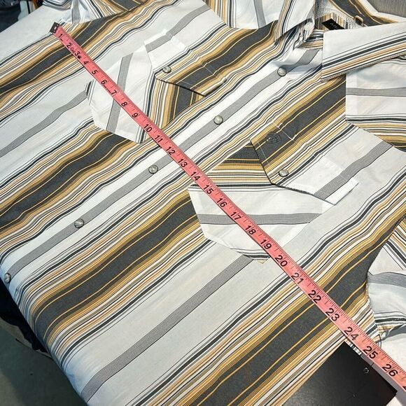 NEW Ariat Pro Series Shirt Snap Button Front Men’s Size Large Long Sleeve Stripe - Picture 8 of 10